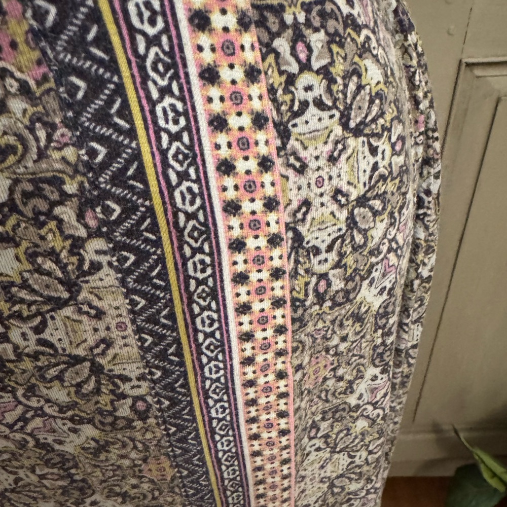 J. Jill Bohemian print faux wrap skirt - Picture 3 of 8